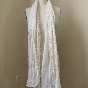White Lacey Scarf